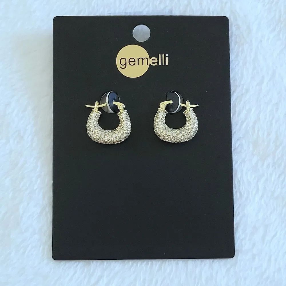Gemelli👭 Chunky Gold💛 "Macie" Hoop Earrings - NWT